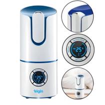 Umidificador de Ar Elgin Digital Inteligente, 2,5 Litros Branco e Azul Bivolt