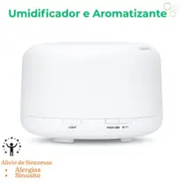 Umidificador de Ar LED com Luz Ambiente