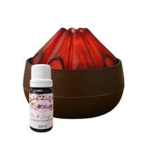 Umidificador de Ar Lenha Acesa com Essência Aromática