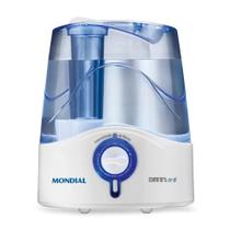 Umidificador de Ar Mondial Comfort Air 6 Ultrassônico Reservatório 4L Branco/Azul Bivolt - UA-07 Umidificador de Ar Mondial Comfort Air 6 Ultrassônico Reservatório 4L Branco/Azul Bivolt - UA-07
