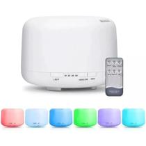 Umidificador De Ar Purificador Aroma Difusor 500ml Portátil Led 7 Cores com Controle