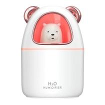 Umidificador de Ar Tudo em Caixa Moderno Rosa Bebê UM015 para Casa Escritório e Viagens