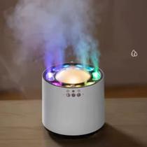 Umidificador de Ar Ultrassônico 800ml Recarregável USB Tipo C 6 Bicos Luz LED Multicolorida Silencio Umidificador de Ar Ultrassônico 800ml Recarregável USB Tipo C 6 Bicos Luz LED Multicolorida Silencio