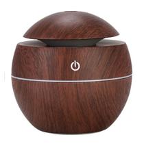 Umidificador De Ar Ultrassônico Aromatizador Madeira Luxo