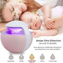 Umidificador De Ar Ultrassônico Night Elf Rosa 450ml C. De Essência 2,5ml Aromatizador Esp Rosa Umidificador De Ar Ultrassônico Night Elf Rosa 450ml C. De Essência 2,5ml Aromatizador Esp Rosa