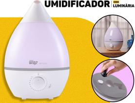 Umidificador De Ar Ultrassônico WAP Air Flow 4L C/ Luminária Led E Difusor De Aromas Bivolt Silencioso 20W