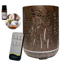 Umidificador Difusor Ar Aromatizador Ultrassônico Controle Remoto e 1 Óleo Aromatizador Lavanda Umidificador Difusor Ar Aromatizador Ultrassônico Controle Remoto e 1 Óleo Aromatizador Lavanda