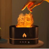 Umidificador Difusor Aromatizador LED Efeito Chama Moderno