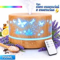 Umidificador Difusor De Ar Ambiente Portátil Purificador Carregavel 700ml Borboleta