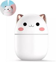 Umidificador Difusor de Ar Climatizador Aromático Gatinho Branco