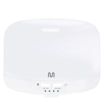 Umidificador/difusor de aromas branco com iluminacao led cores