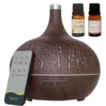 Umidificador Difusor De Aromas Ultrassônico com Controle e Essências