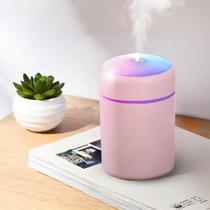 Umidificador Difusor Rosa Desligamento Automático 300ml