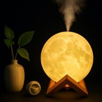 Umidificador e Luminária de Lua ONEX UMI-6609 - 200ml, USB, Silencioso Umidificador e Luminária de Lua ONEX UMI-6609 - 200ml, USB, Silencioso