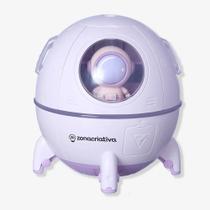 Umidificador Luminaria Astronauta Rosa - Aromatizador De Ambiente