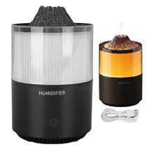 Umidificador Luminaria Vulcao Purificador Ar Aromatizador Climatizador Sala Quarto Casa Decoraçao Ambiente Relaxante