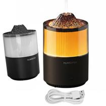 Umidificador Luminaria Vulcao Purificador Climatizador Ar Decoraçao Sala Quarto Casa Ambiente Relaxante