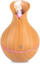 Umidificador Purificador De Ar Aromatizador 130 ml Botão Touch Ultrassónico CONE (Marrom Claro)