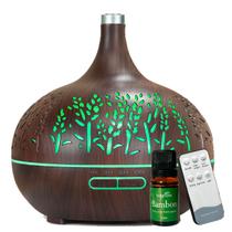 Umidificador Purificador de Ar Quarto, Sala e Escritório com 1 Óleo Aromatizador Bamboo 10 ml