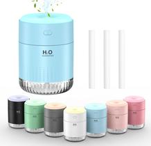 Umidificador SZO Colorido Mini USB Recarregável 4 Modos Azul