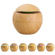 Umidificador Ultrassônico Difusor Aroma Luzes Led Usb Power