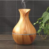 Umidificador Vaso Aromatizador Ultrassônico Tipo Madeira Usb Com Led Colorido Umidificador Vaso Aromatizador Ultrassônico Tipo Madeira Usb Com Led Colorido