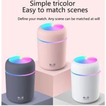 Umidificador Vaso Bolinha Aromatizador Ultrassônico Tipo Madeira Usb Com Led Colorido