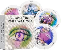 Uncover Your Past Lives Oracle Deck Oráculo Descubra Suas Vidas Passadas Baralho de Cartas de Tarô
