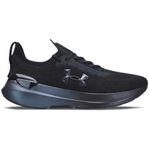 Under Armour Tênis Charged HIT Masculino Preto/Azul Metal