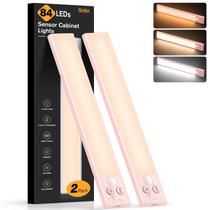 Under Cabinet Lighting Gritin, 26 cm, recarregável, 84 LED, pacote com 2 unidades