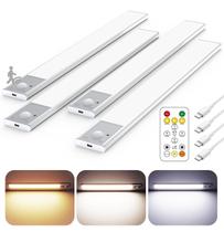 Under Cabinet Lighting Skairipa de 12 polegadas, 3 cores e temperatura, pacote com 4