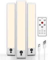 Under Cabinet Lights EZVALO LED Closet Motion Sensor, pacote com 3 Under Cabinet Lights EZVALO LED Closet Motion Sensor, pacote com 3