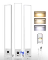 Under Cabinet Lights: sensor de movimento recarregável EZVALO 12", pacote com 3 unidades Under Cabinet Lights: sensor de movimento recarregável EZVALO 12", pacote com 3 unidades