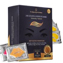 Under Eye Patches Bisou Bisou Bisou 16 pares de ouro com máscara labial Under Eye Patches Bisou Bisou Bisou 16 pares de ouro com máscara labial