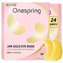 Under Eye Patches Onespring em ouro 24K (24 pares) para mulheres