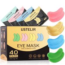 Under Eye Patches USTELIR 40 pares com ouro 24 quilates, ácido hialurônico