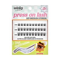 Underlash Extensions Ardell Winks Press em material natural pré-colado