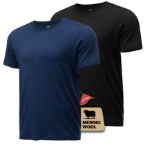 Undershirt Heat Equation Merino Wool Camisa para homens, pacote com 2