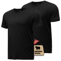 Undershirt Heat Equation Merino Wool Camisa para homens, pacote com 2