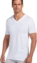 Undershirt Jockey Classic Camiseta masculina com decote em V branca GG