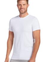 Undershirt Jockey Cotton Stretch com gola redonda para homens