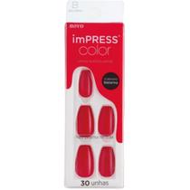 Unha Autocolante Impress Color Bailarina Beet Snacks Kiss