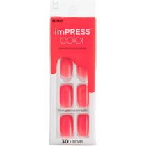 Unha Autocolante Impress Color Média She's Right Kiss