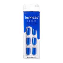 Unha Postiça Autocolante imPRESS Color Deep Ocean - Kiss New York Unha Postiça Autocolante imPRESS Color Deep Ocean - Kiss New York