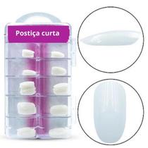 Unha postiça curta alongamento tips profissional 100 und