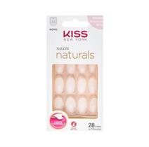 Unha Postiça Salon Naturals Amendoada Médio - Kiss New York
