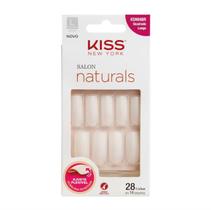 Unha Postiça Salon Naturals Quadrada Longa - Kiss New York