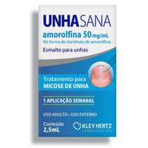 Unha Sana Amorolfina 50mg/ml esmalte 2,5ml + 10 espátulas