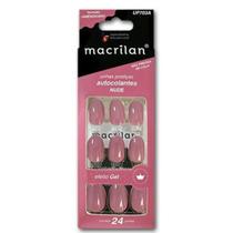 Unhas Autocolantes Amendoado UP703A Médio Nude - Macrilan Unhas Autocolantes Amendoado UP703A Médio Nude - Macrilan