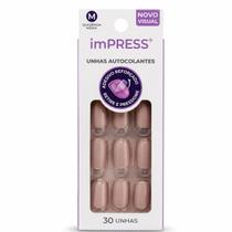 Unhas Autocolantes Kiss Ny Impress Sea Sand Quadrada Média Bipm090